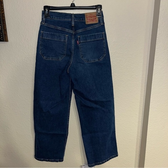 Levi's Mile High Cropped Wide Leg Jeans Size 25 - Picture 6 of 8